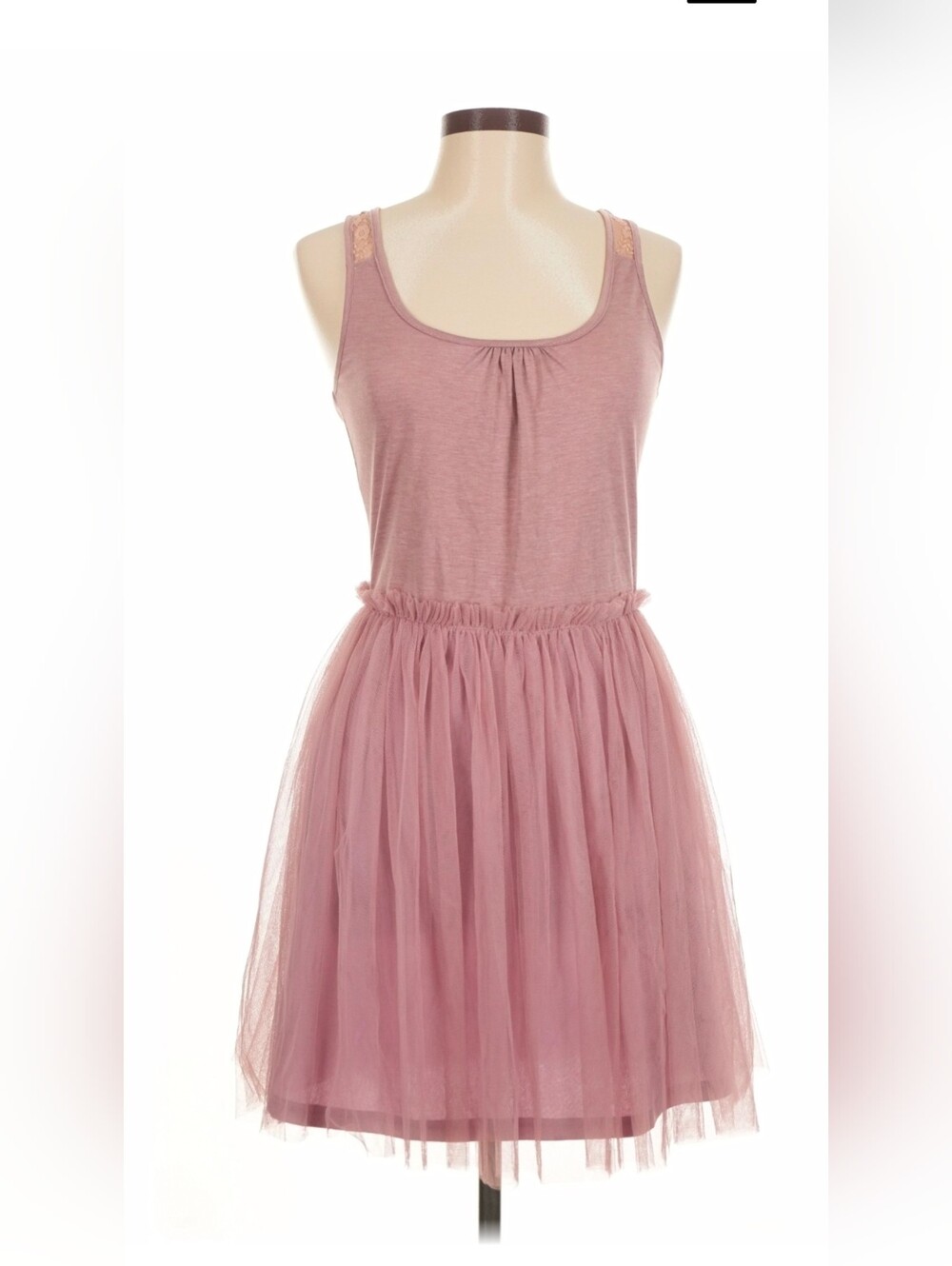 A'Reve Pink Tulle and Lace Dress Size M NWT